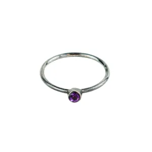 Emily Rogstad Single Studded Sterling Silver Stacking Ring