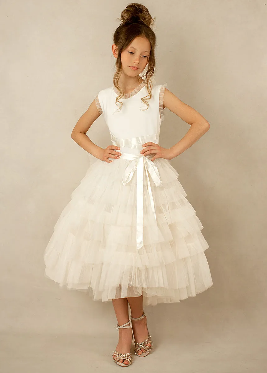Evian Flower Girl Dress in Lily