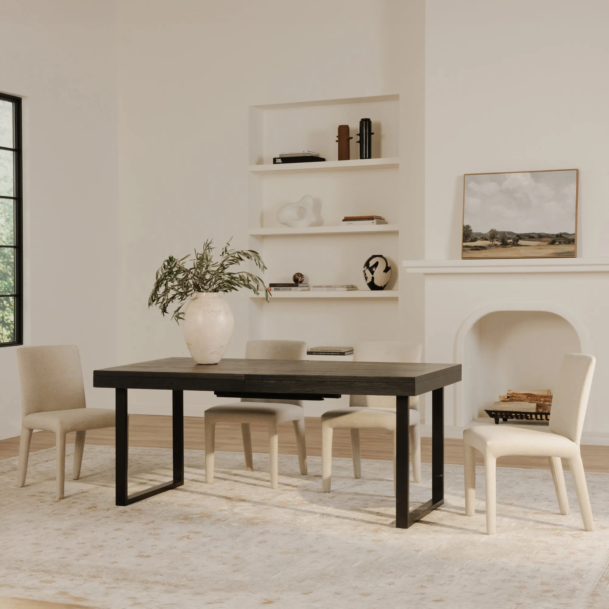Expandable Rustic-Modern Dining Table