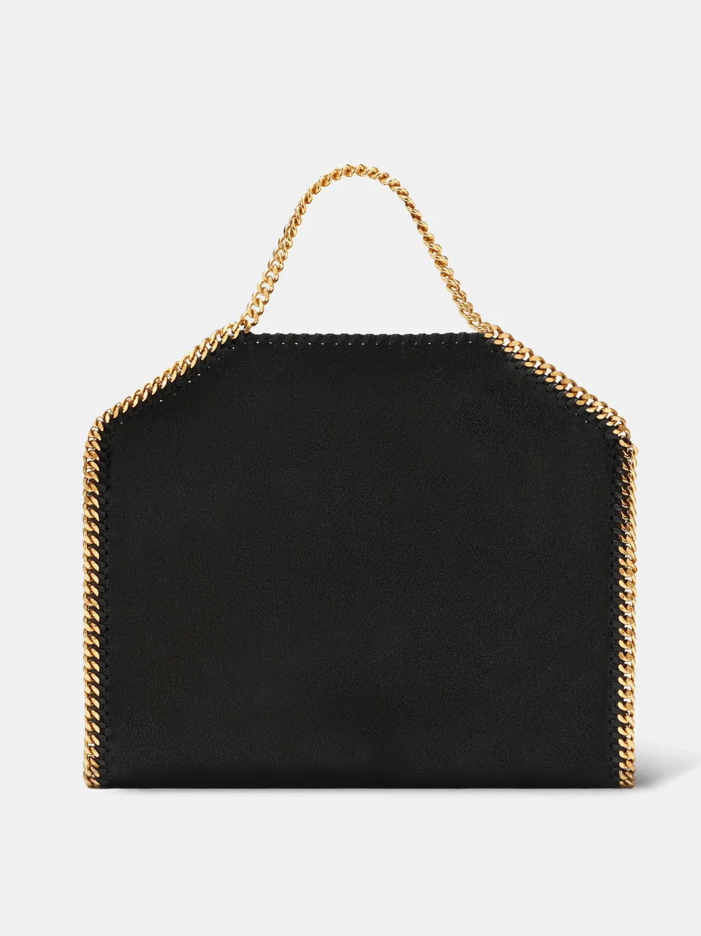 Falabella Fold-Over Black Tote Bag