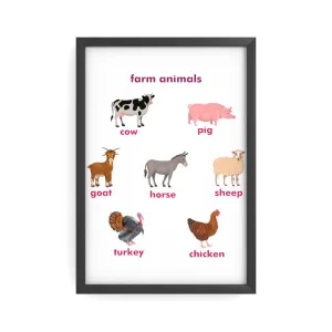 Farm Animals Poster