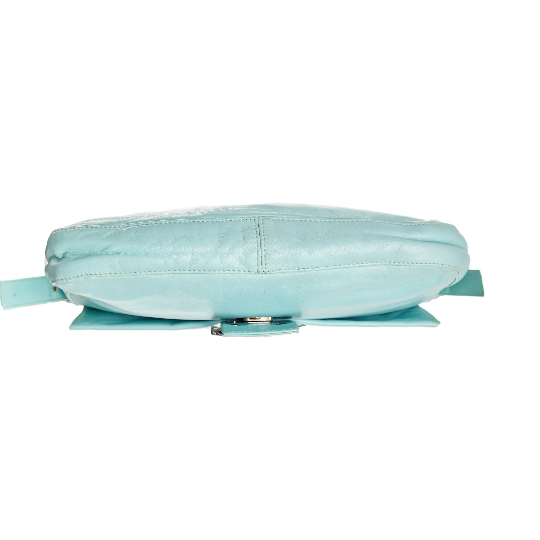 Fendi Baby Blue Leather Baguette