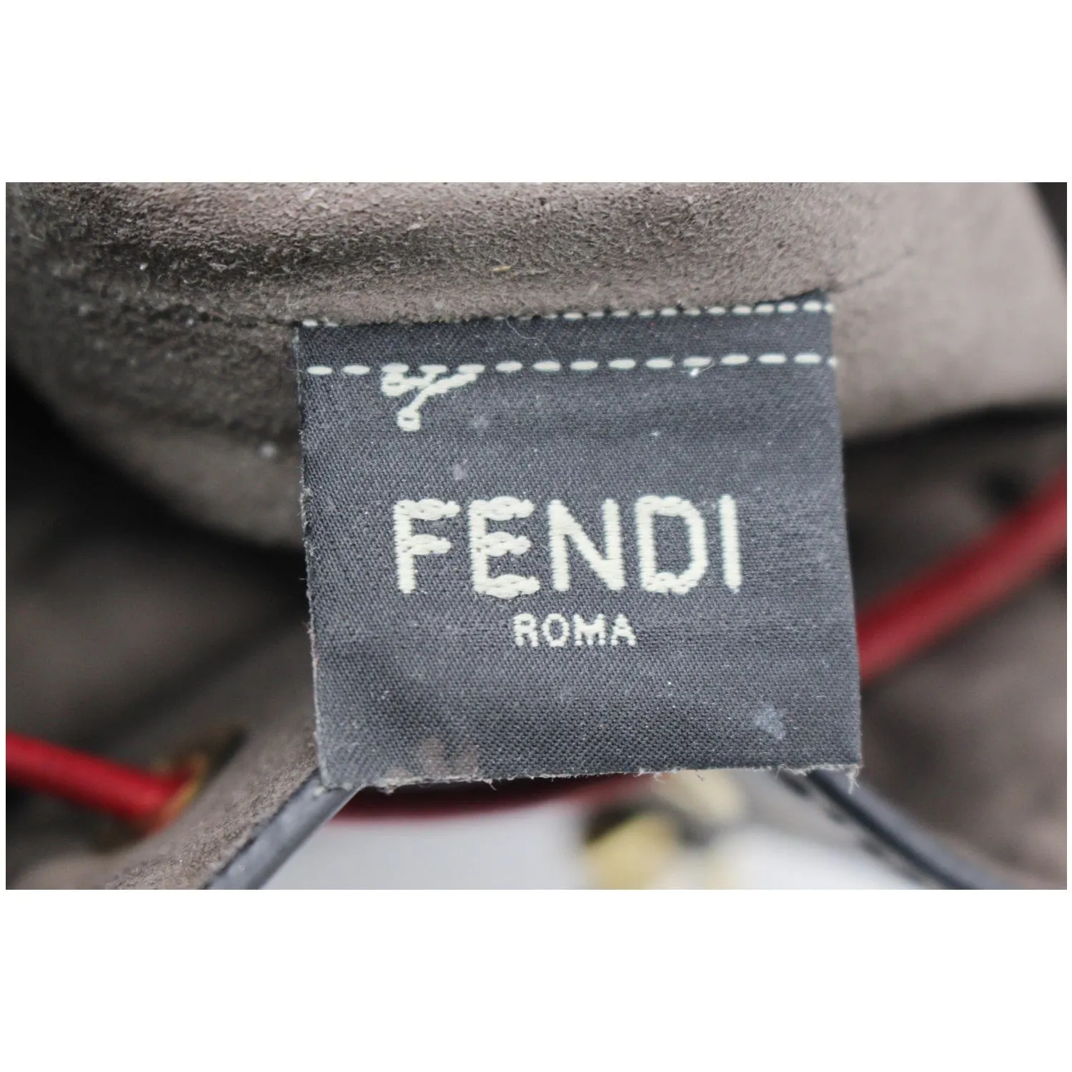 FENDI Mon Tresor Drawstring FF Canvas Bucket Bag Multicolor