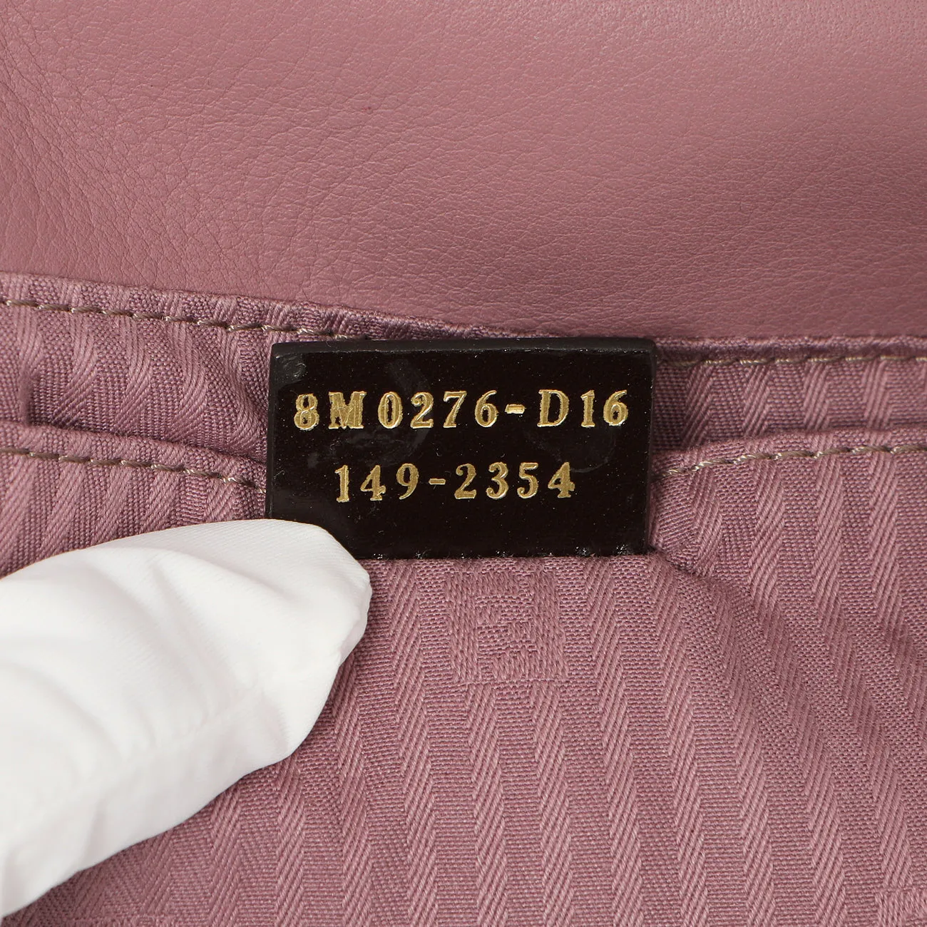 Fendi Vitello Flamingo Fendista Pouchette Crossbody