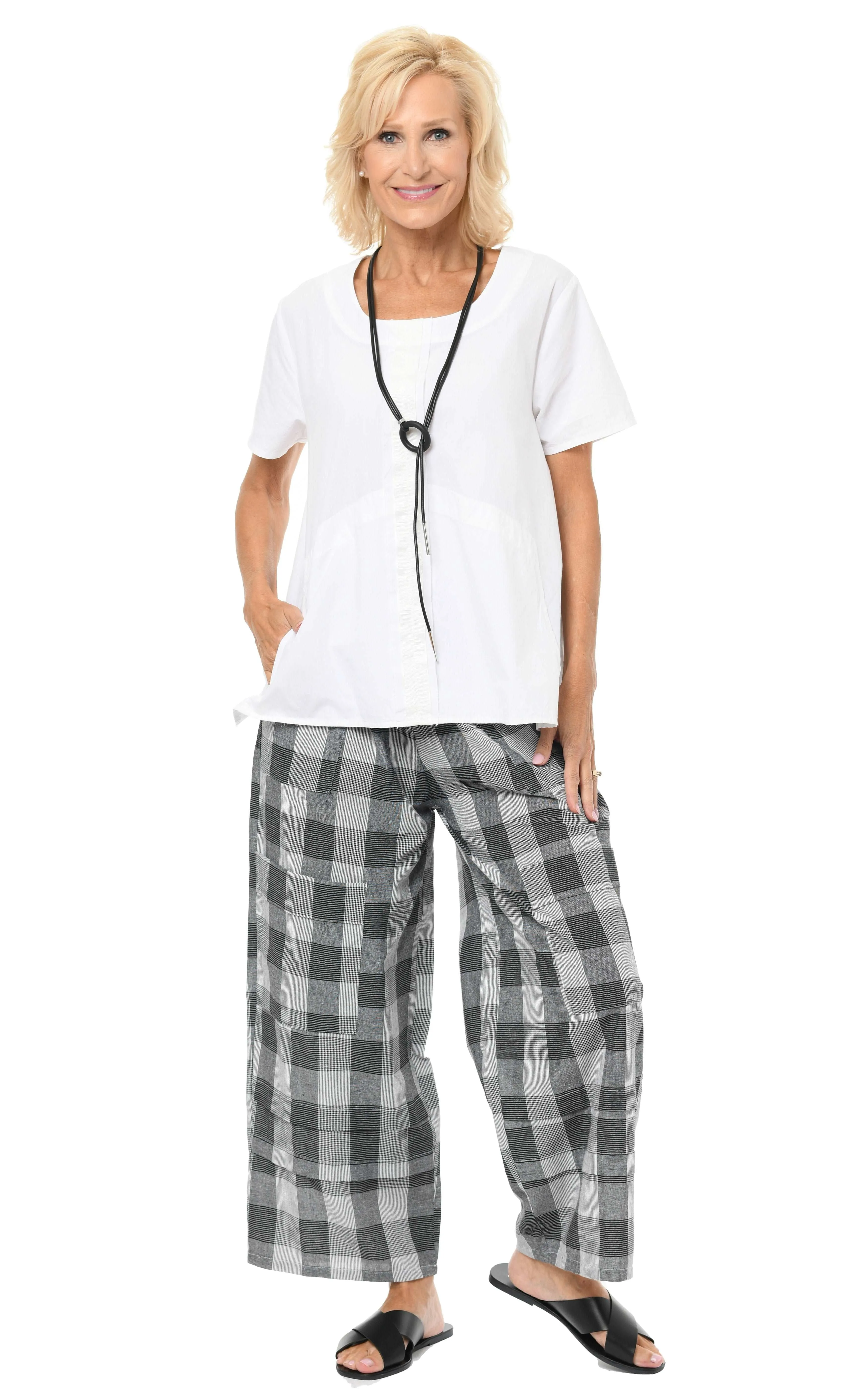 FINAL SALE CV143 Metro Pant in Lexington Plaid*