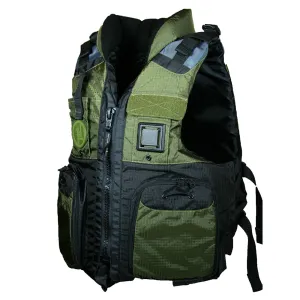 FIRST WATCH AV-800 FOUR POCKET FLOTATION VEST - OD GREEN - XXL TO3XL
