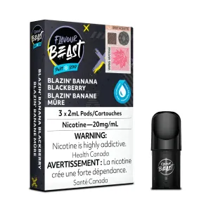 Flavour Beast Pods - Blazin' Banana Blackberry Iced