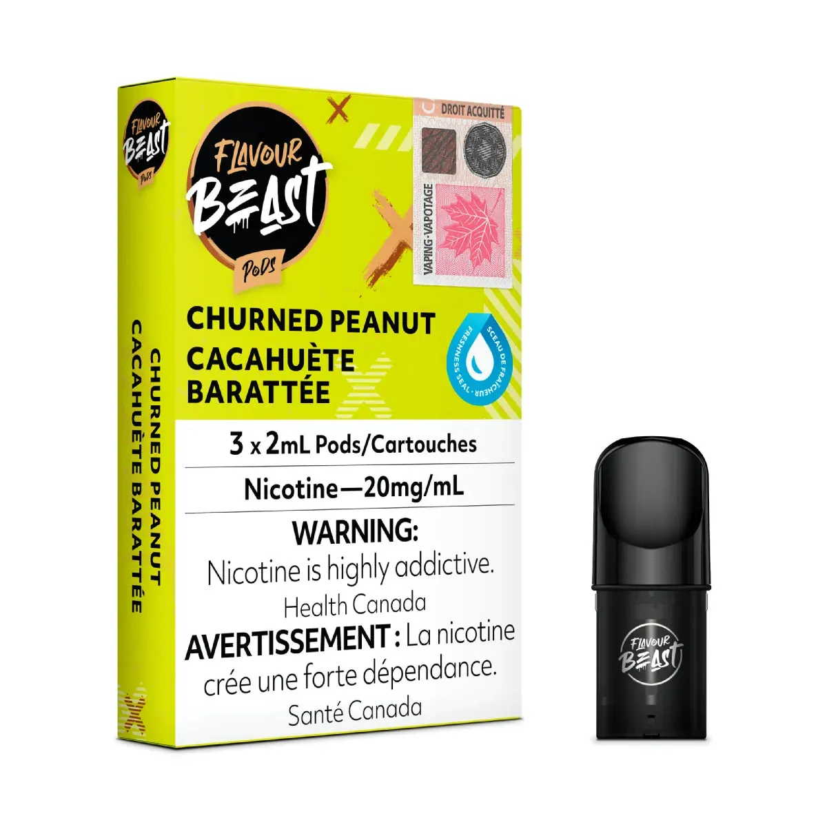 Flavour Beast Pods - Churned Peanut