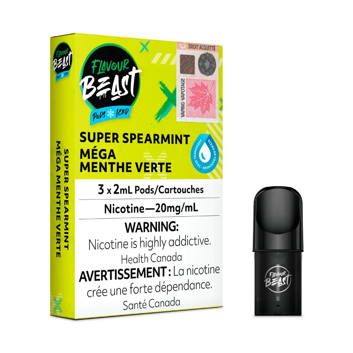 Flavour Beast Pods - Super Spearmint