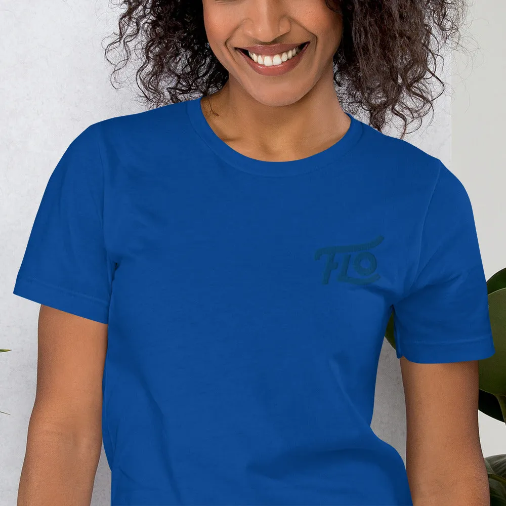 FLO Embroidered T-shirt (Royal Blue)