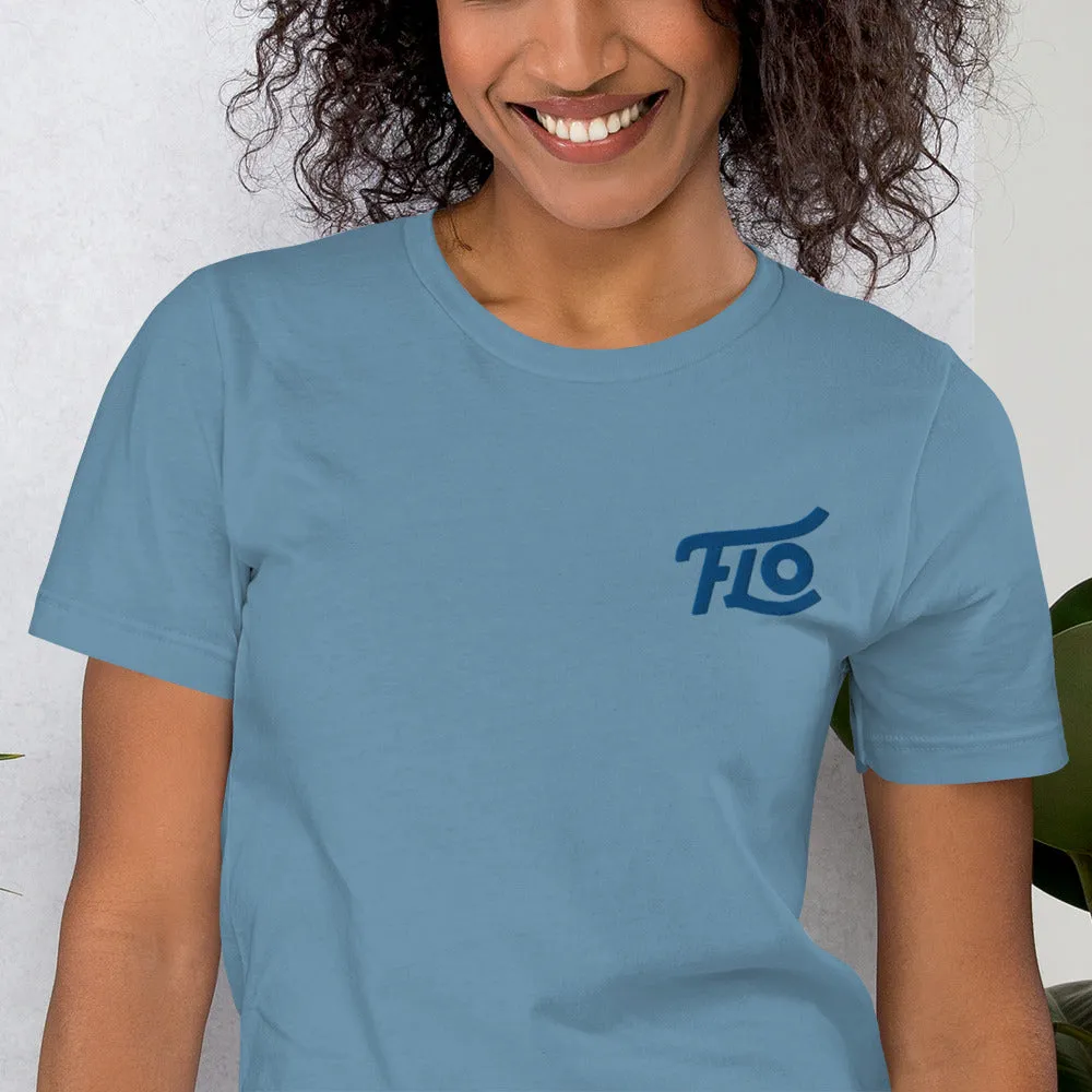 FLO Embroidered T-shirt (Royal Blue)