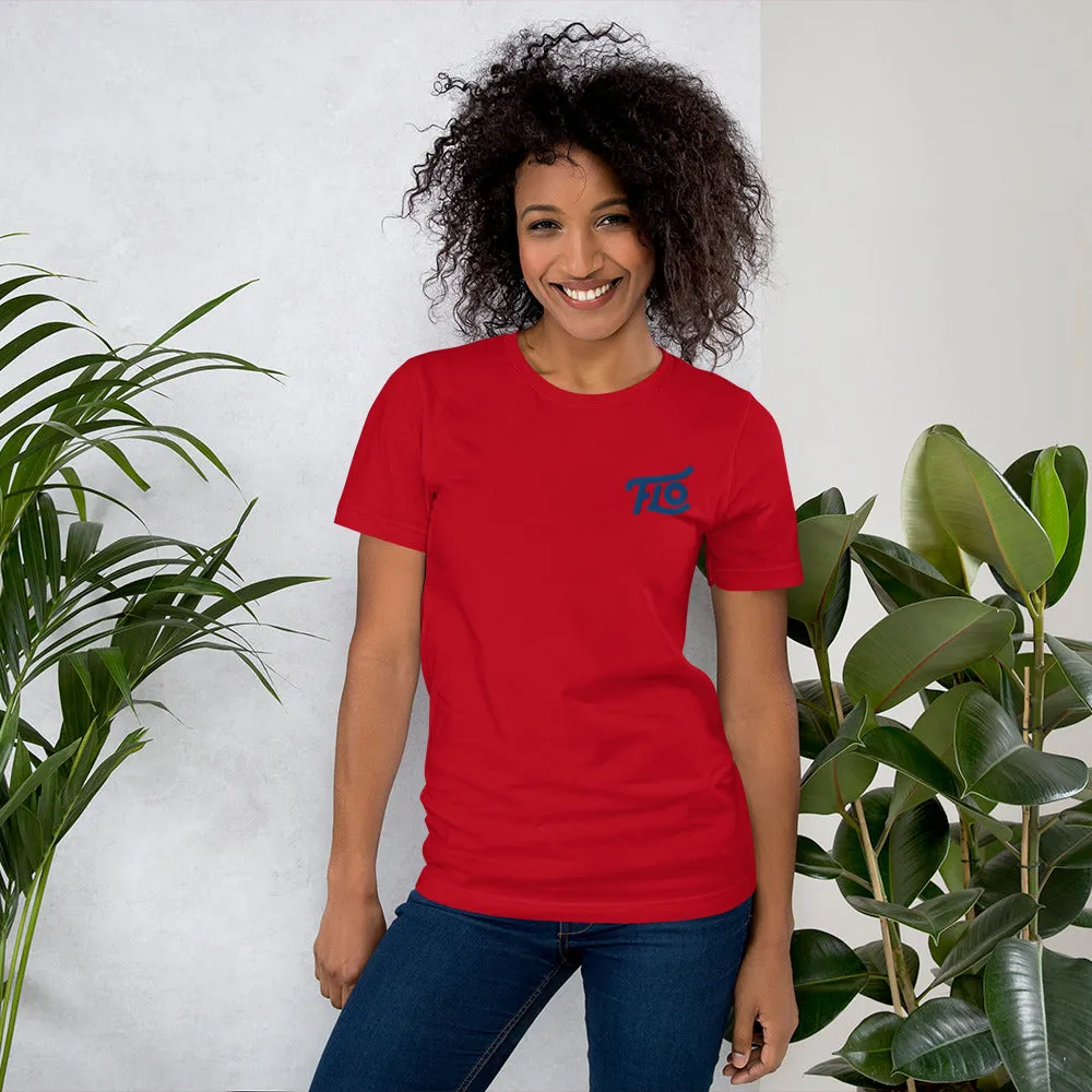 FLO Embroidered T-shirt (Royal Blue)