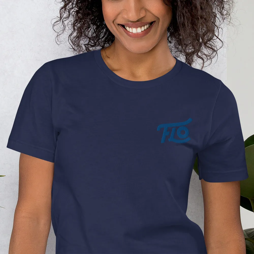 FLO Embroidered T-shirt (Royal Blue)