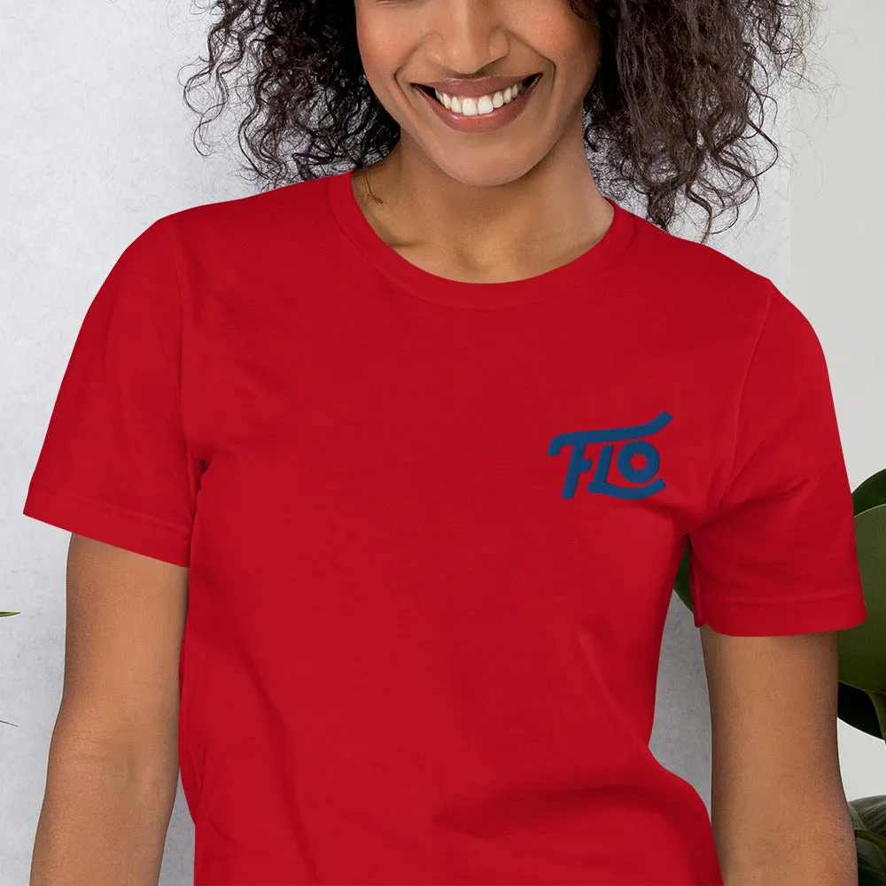 FLO Embroidered T-shirt (Royal Blue)