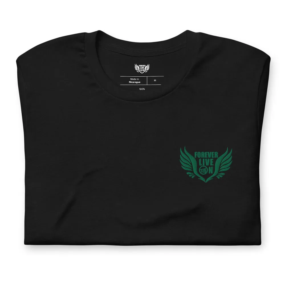 FLO Wings Embroidered T-shirt (Green Edition)