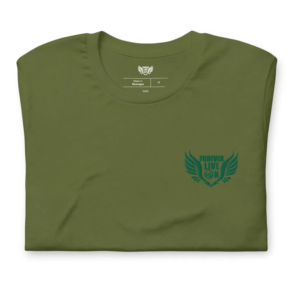 FLO Wings Embroidered T-shirt (Green Edition)