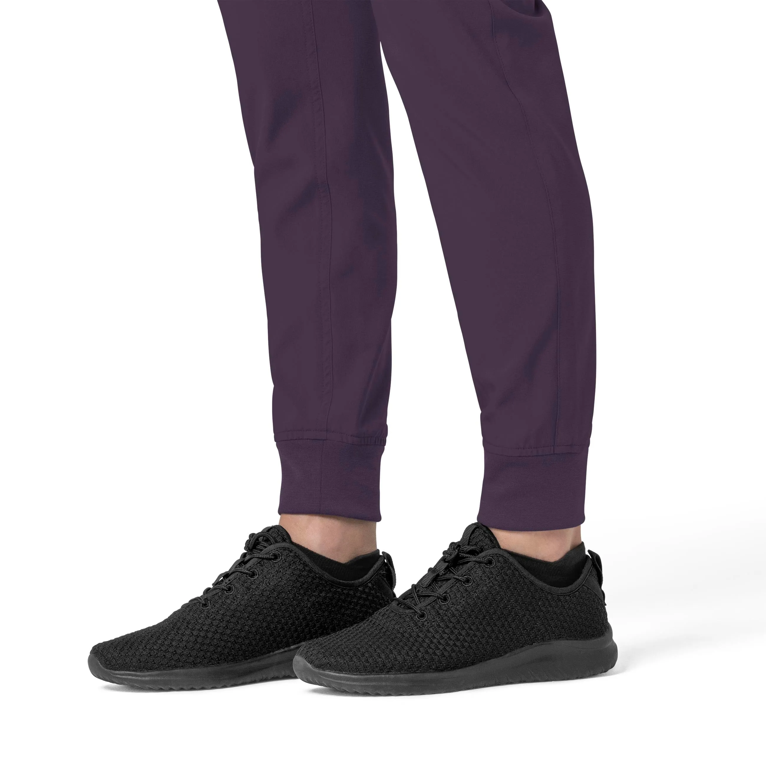 Force Cross-Flex C53110 Cargo Jogger Scrub Pants Black Plum