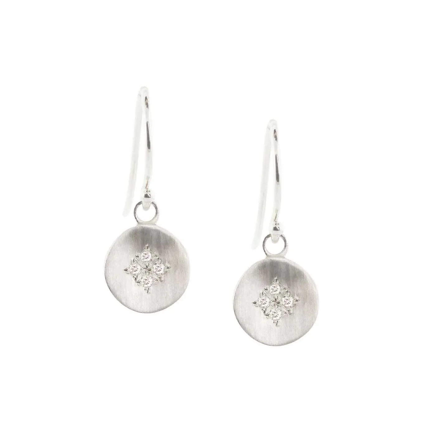 Four Star Wave Charm Earrings
