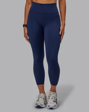Fusion 7/8 Length Tight With Pockets - Future Navy