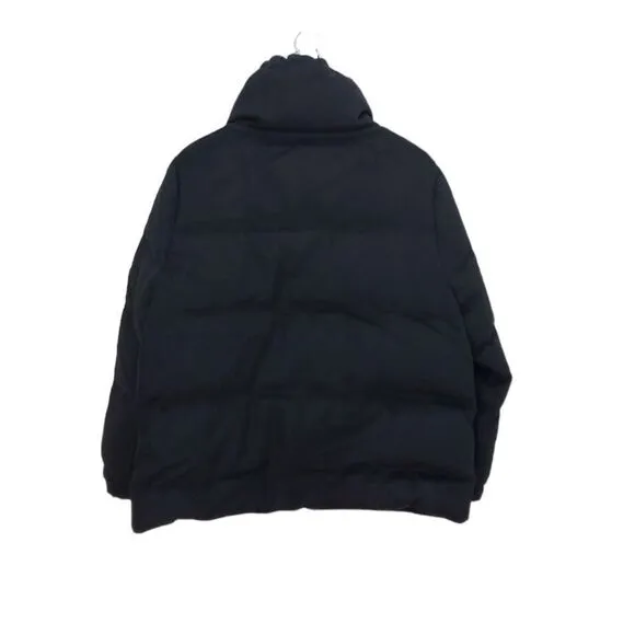GARNET HILL 100% Wool Cropped Quilted Puffer Full Zip Coat