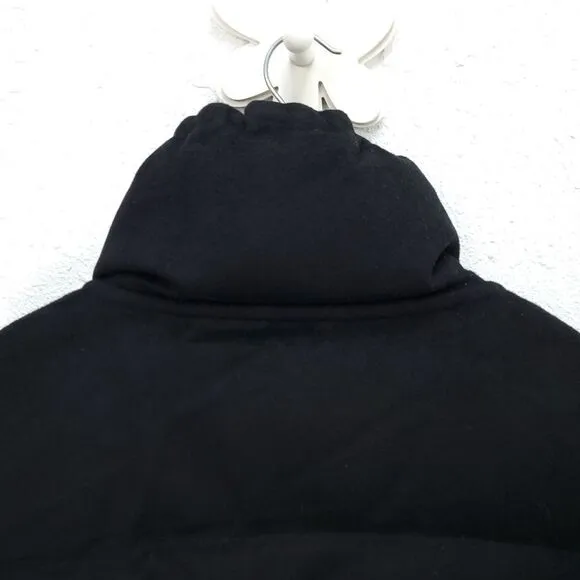 GARNET HILL 100% Wool Cropped Quilted Puffer Full Zip Coat