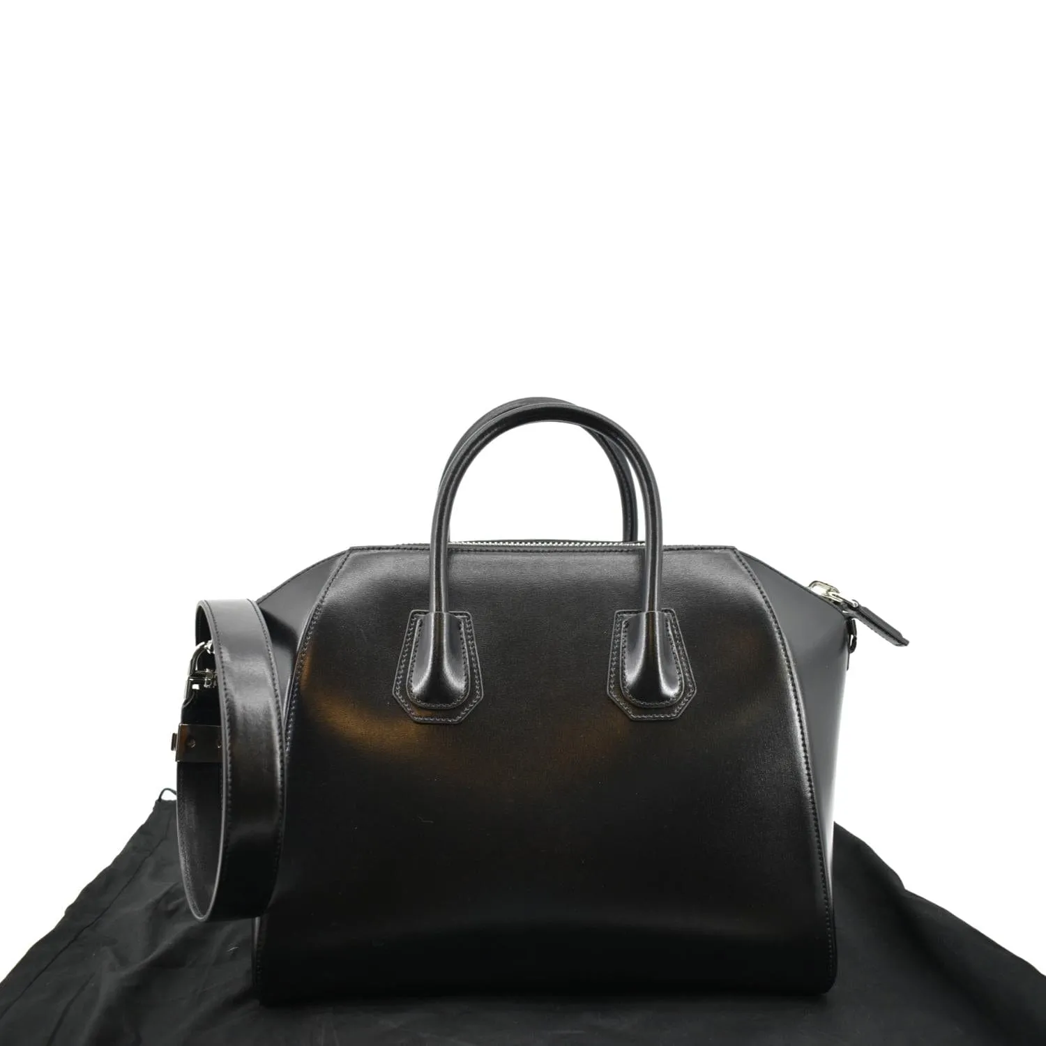 GIVENCHY Antigona Medium Calfskin Leather Shoulder Bag Black