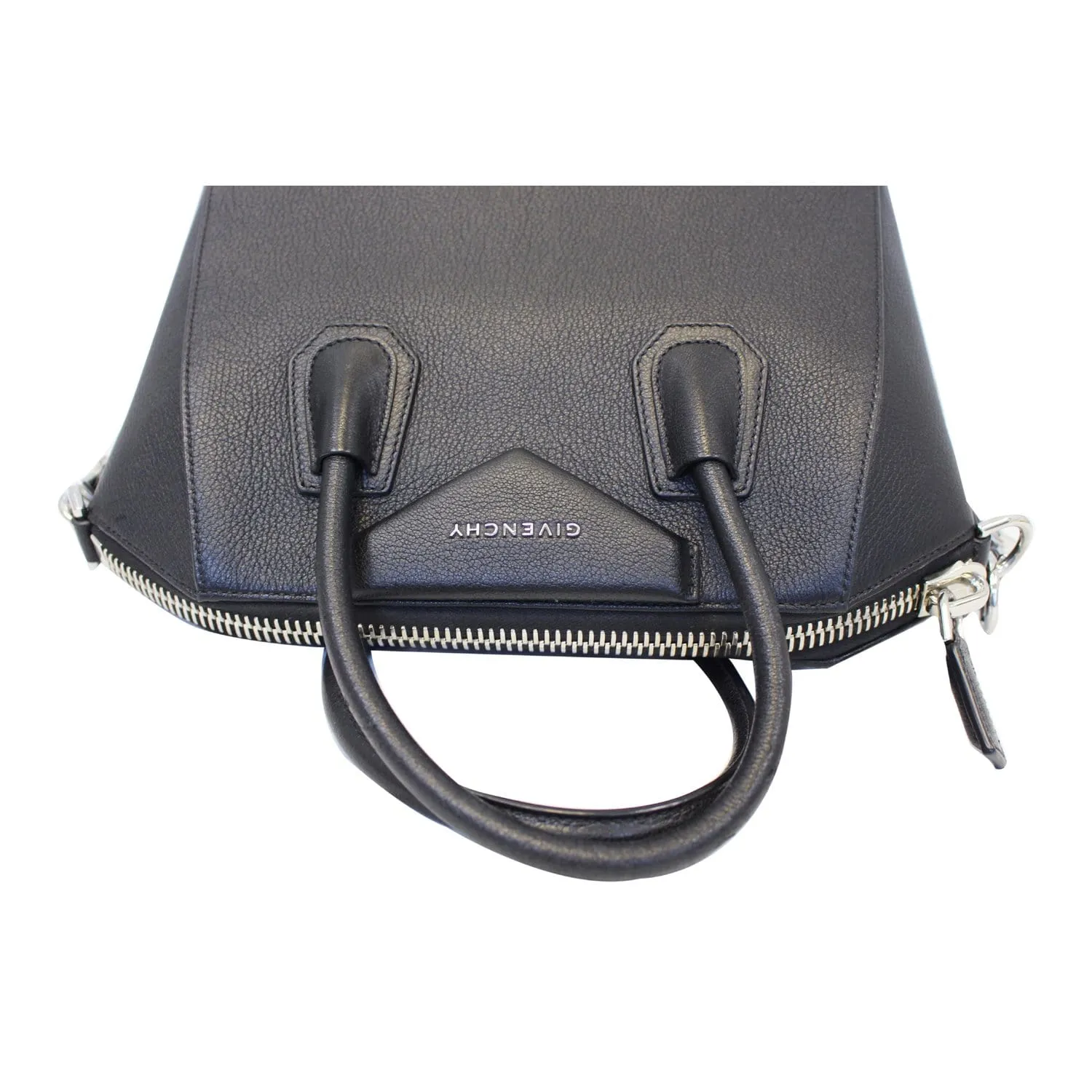 GIVENCHY Antigona Small Goatskin Leather Shoulder Bag Black