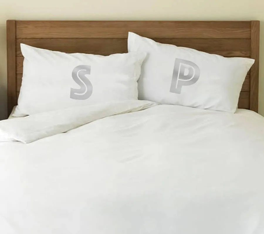 Glow in the dark personalised Reflective Letter pillowcases