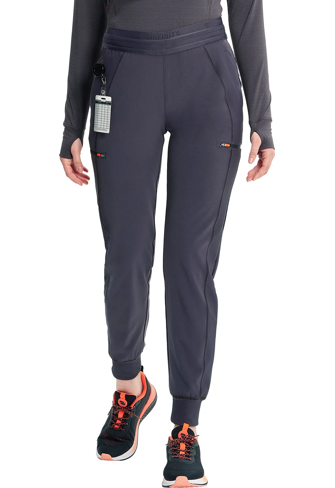 GNR8 IN122A Mid Rise Jogger Pewter