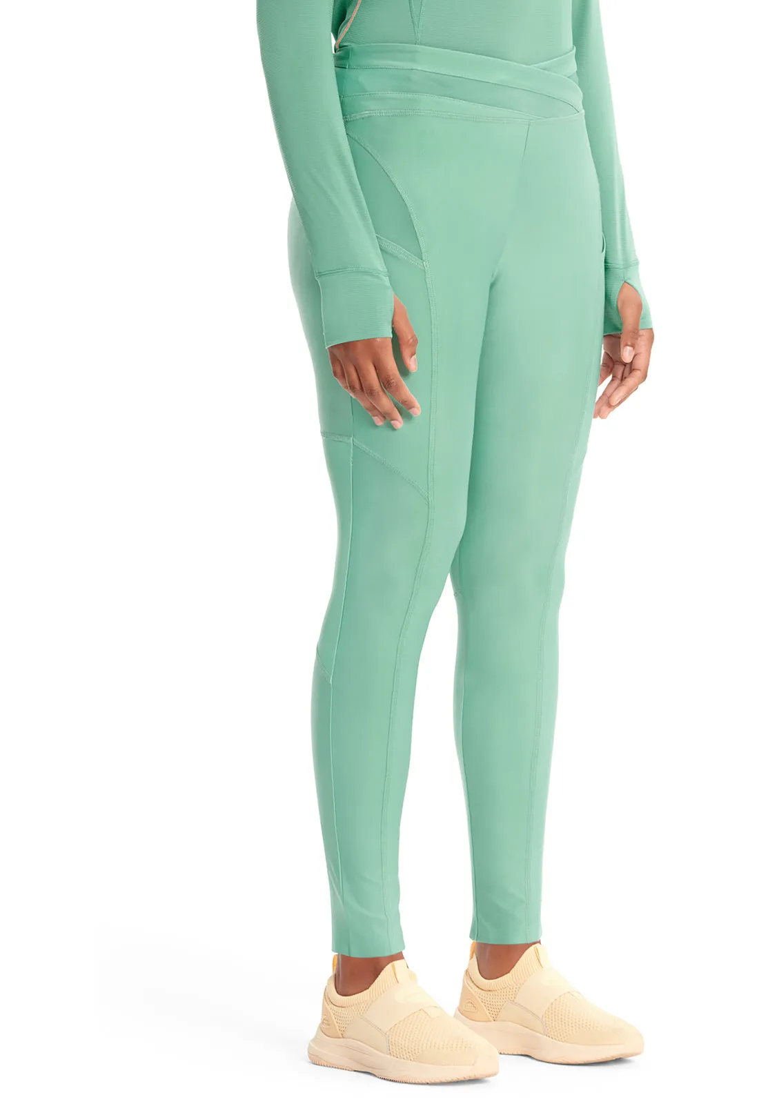 GNR8 Kinetic  IN106A Knit Natural Rise Legging Matcha Latte
