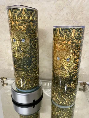 Golden Owl 20oz insulated tumbler