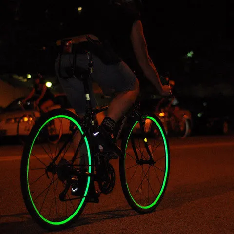 Green Reflective Wheel Stripes