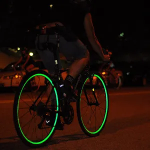 Green Reflective Wheel Stripes