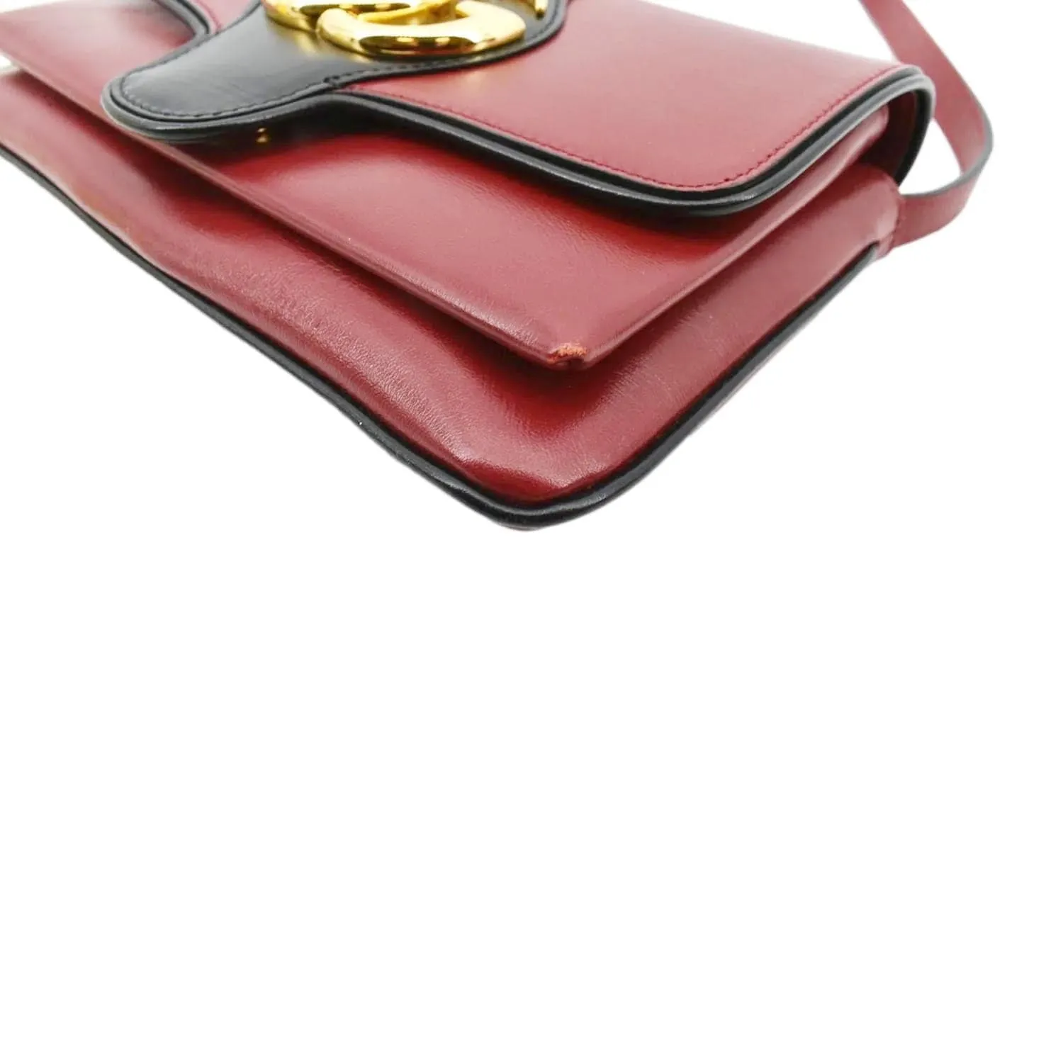 GUCCI Arli Small Leather Shoulder Bag Red 550129