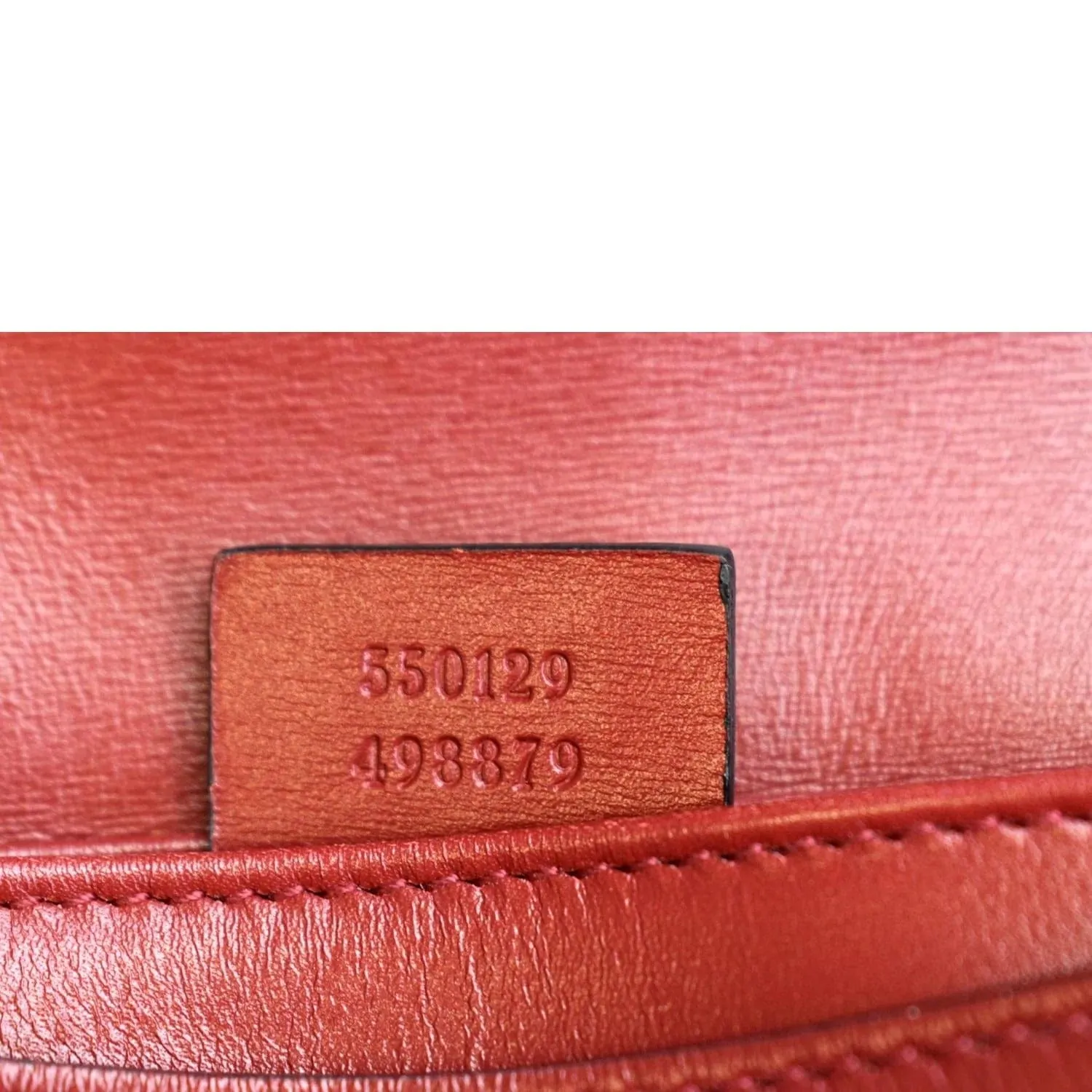 GUCCI Arli Small Leather Shoulder Bag Red 550129