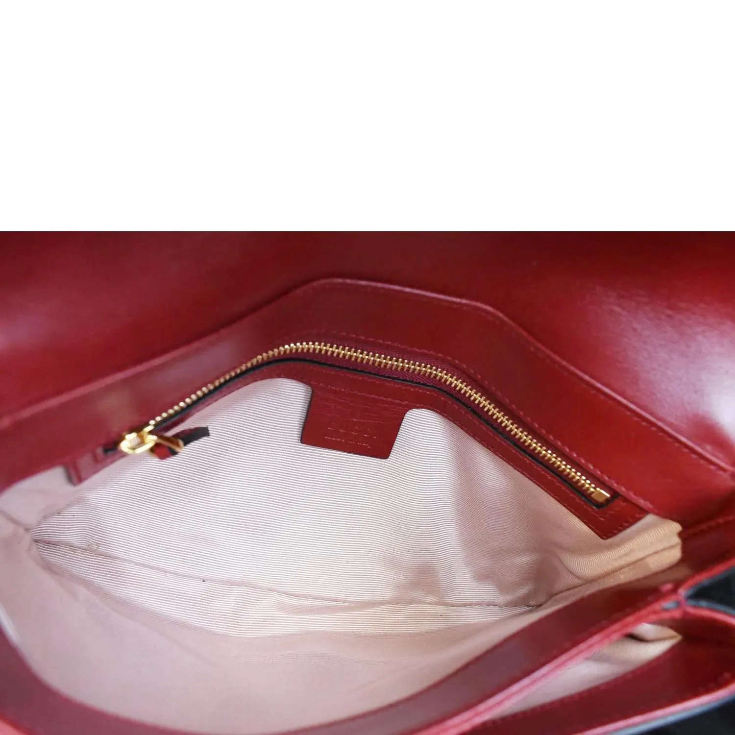 GUCCI Arli Small Leather Shoulder Bag Red 550129