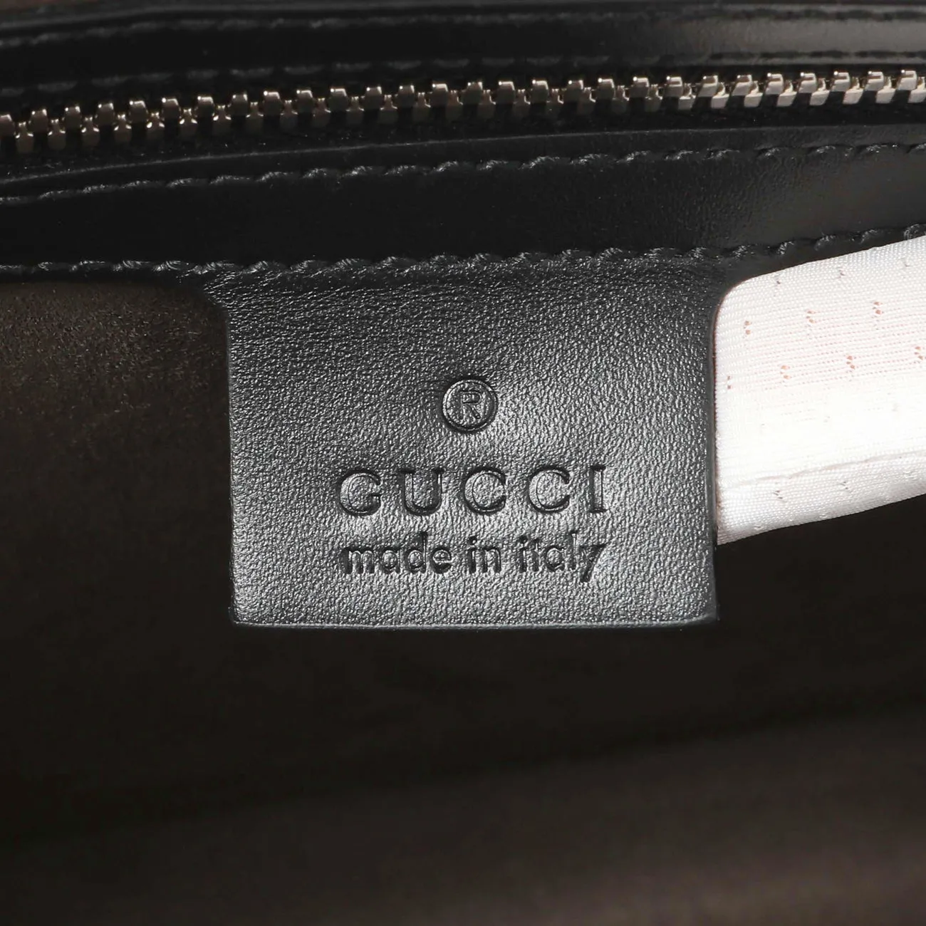 Gucci Black Guccissima Signature Messenger Bag