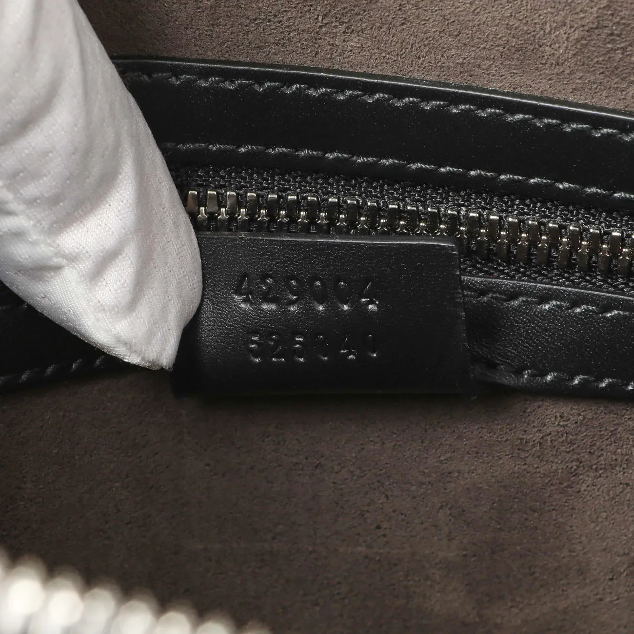 Gucci Black Guccissima Signature Messenger Bag