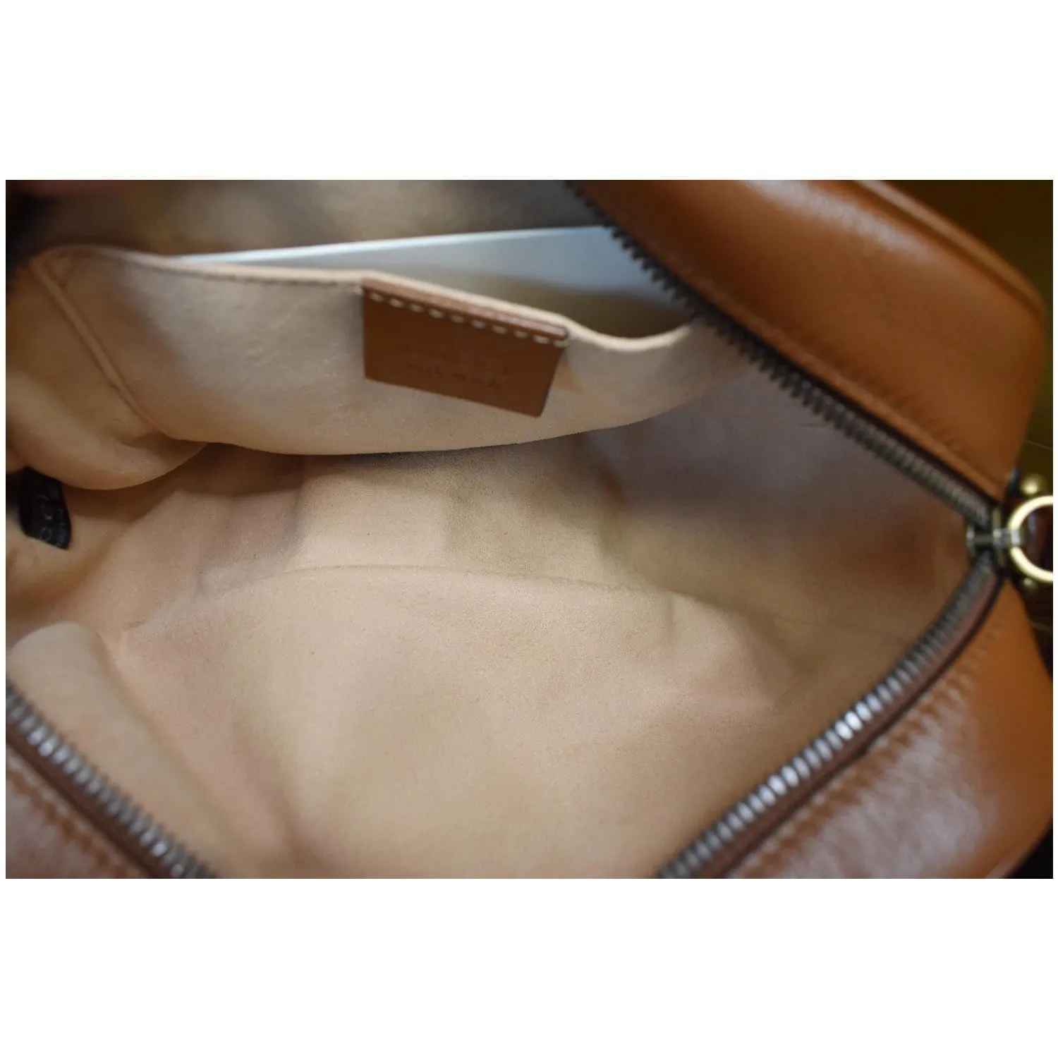 GUCCI GG Marmont Small Matelasse Leather Shoulder Bag Brown 447632