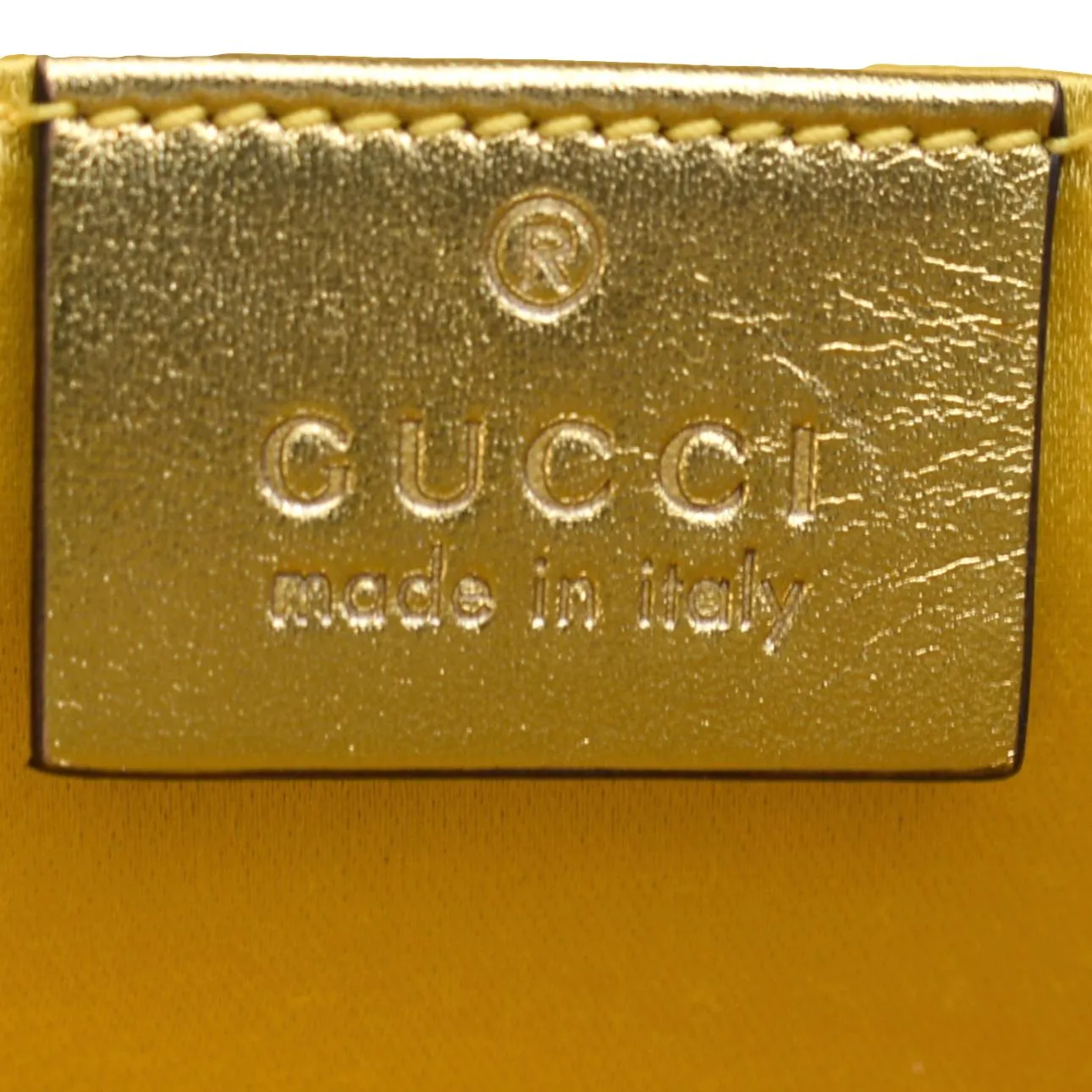 GUCCI GG Mini Marmont Sequin Shoulder Bag Gold 446744