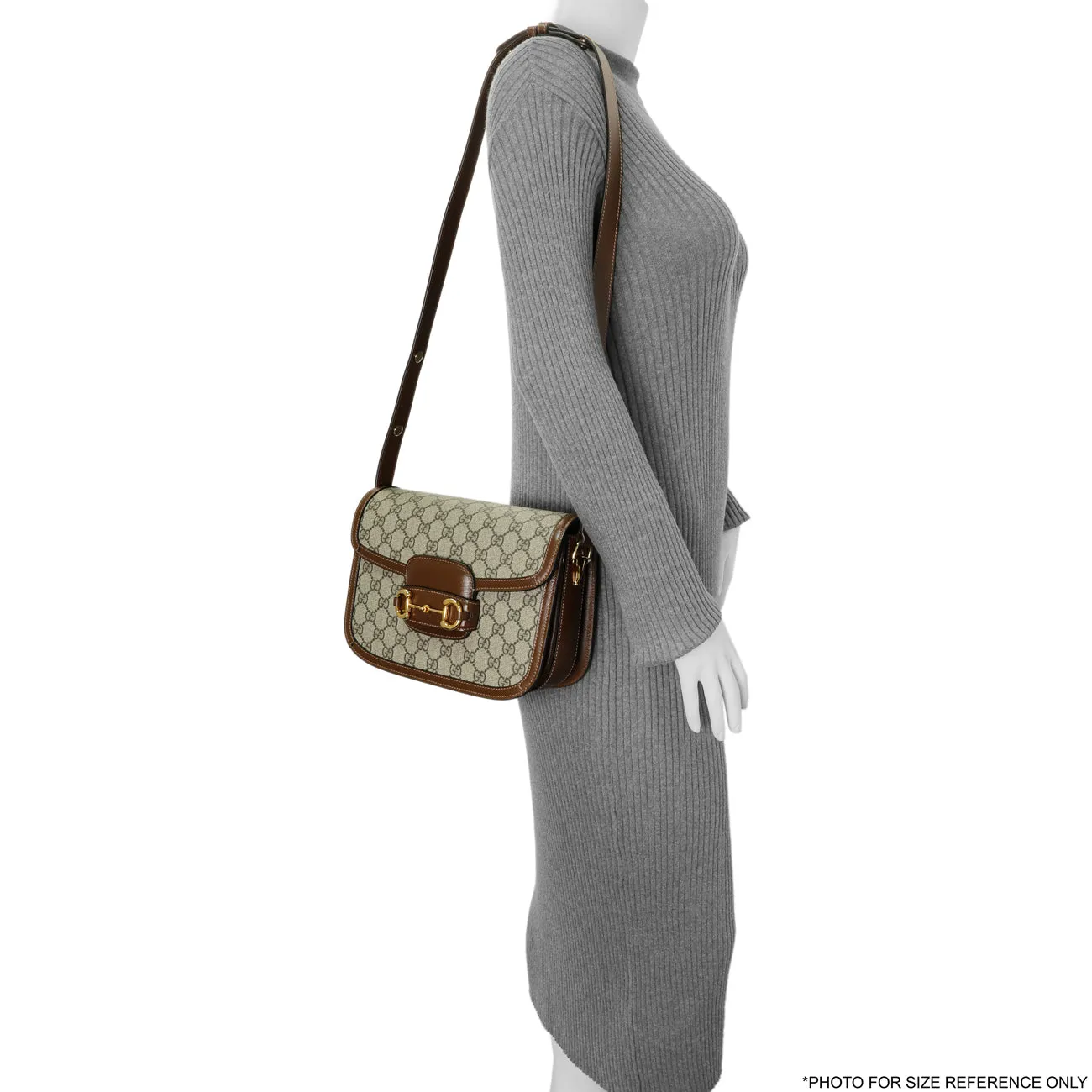 Gucci GG Supreme Monogram Medium Horsebit 1955 Shoulder Bag