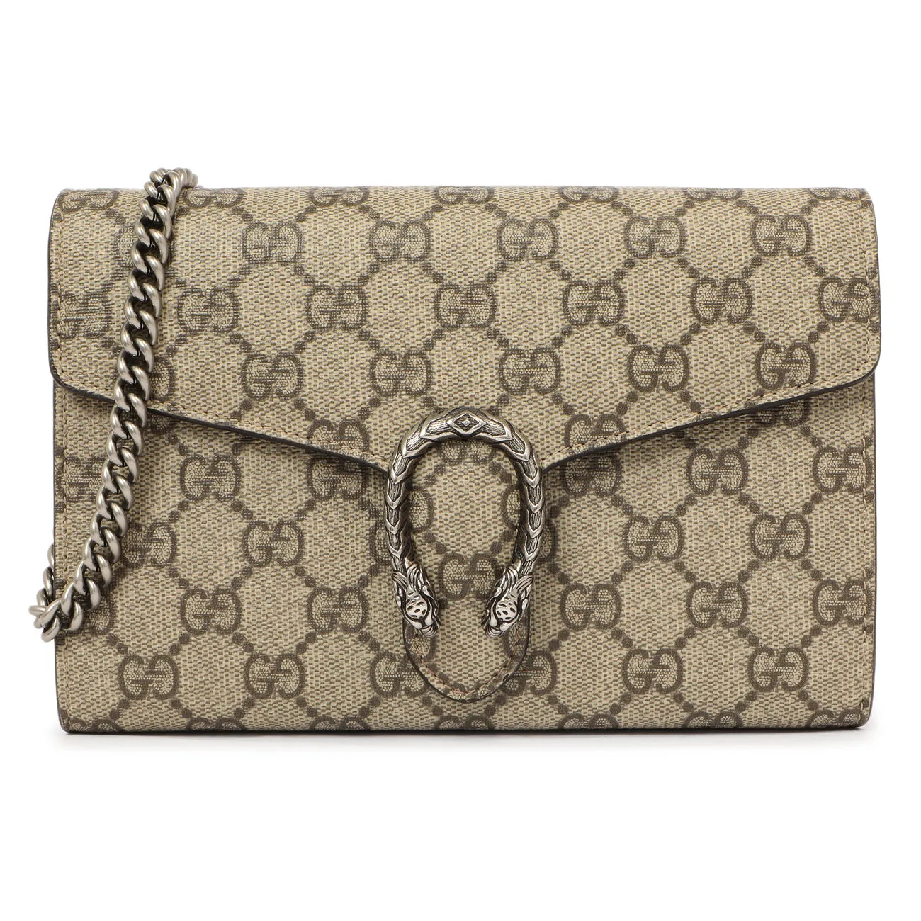 Gucci GG Supreme Monogram Mini Dionysus Chain Wallet