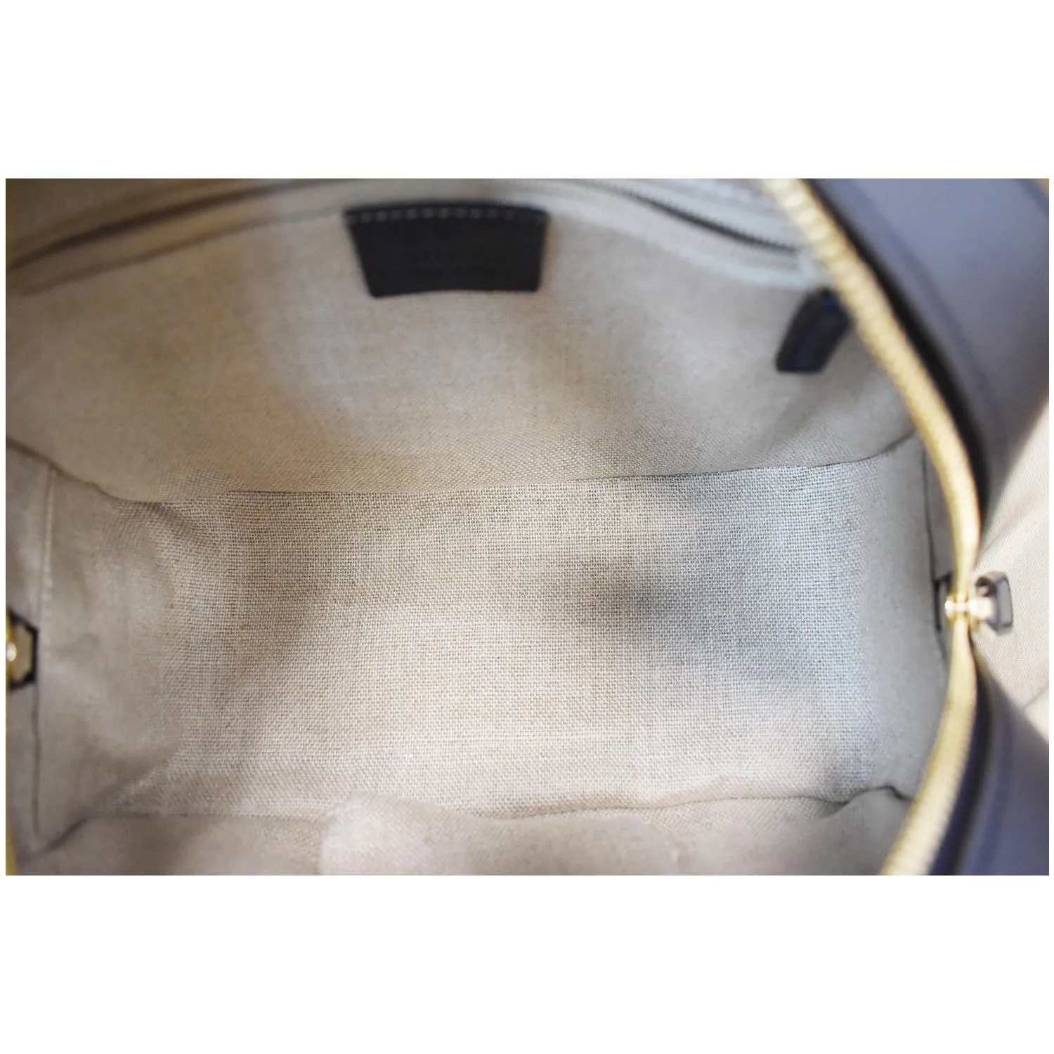 GUCCI Microguccissima Small Leather Crossbody Bag Black 510289