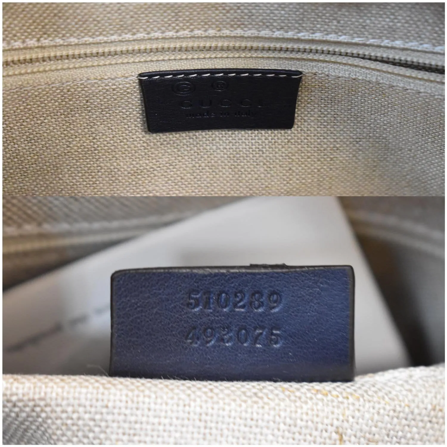 GUCCI Microguccissima Small Leather Crossbody Bag Black 510289