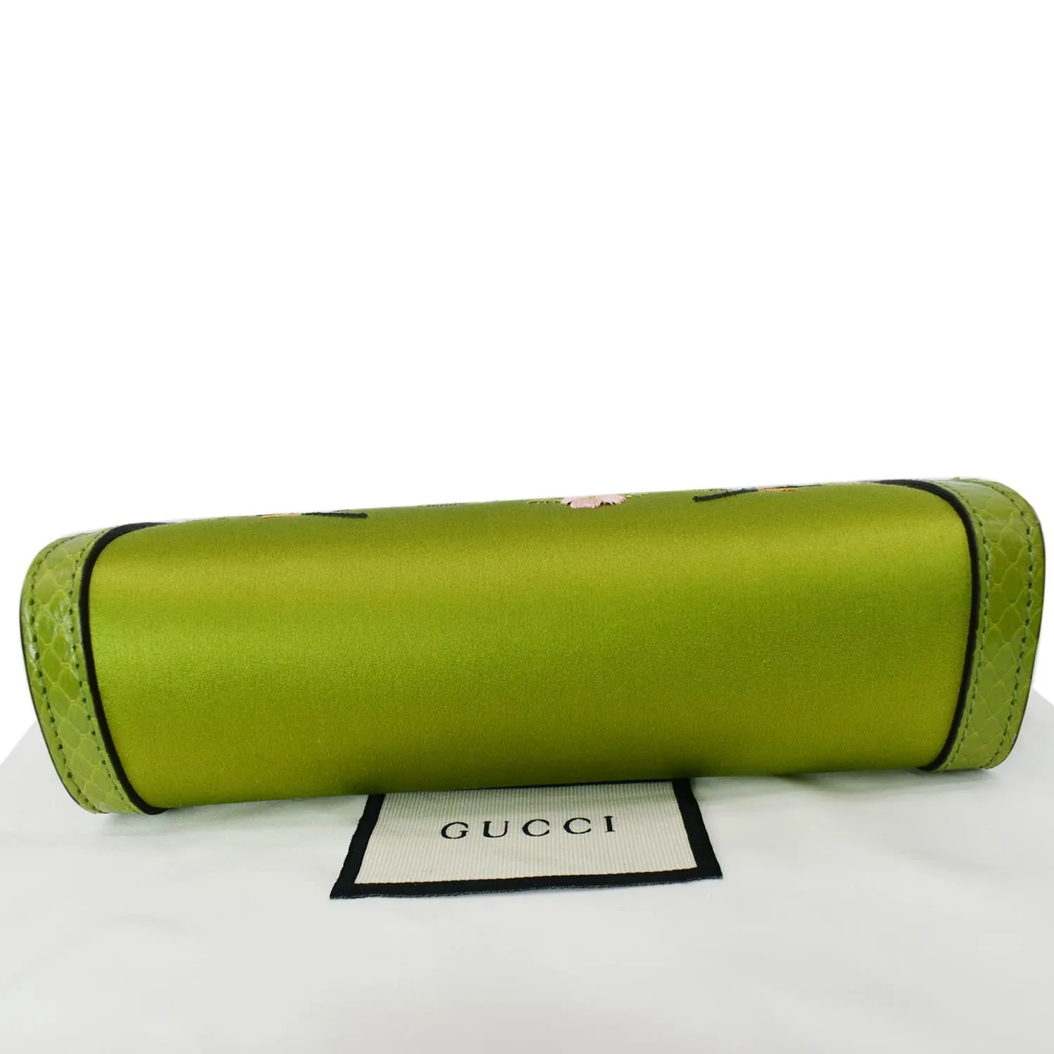 GUCCI Ophidia Silk Embroidered Floral Mini Shoulder Bag Green  - Hot Deals
