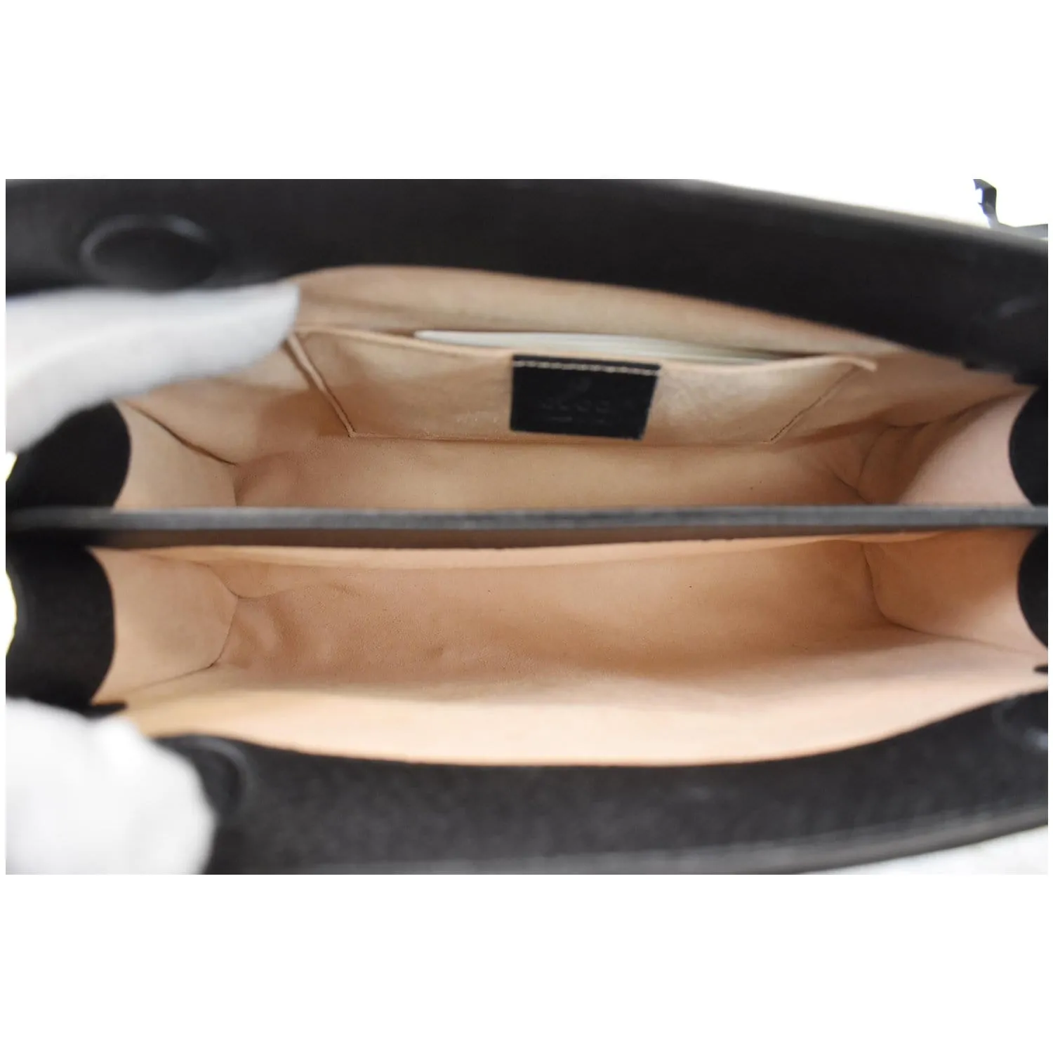 GUCCI Ophidia Small Web Calfskin Shoulder Bag Black 503877