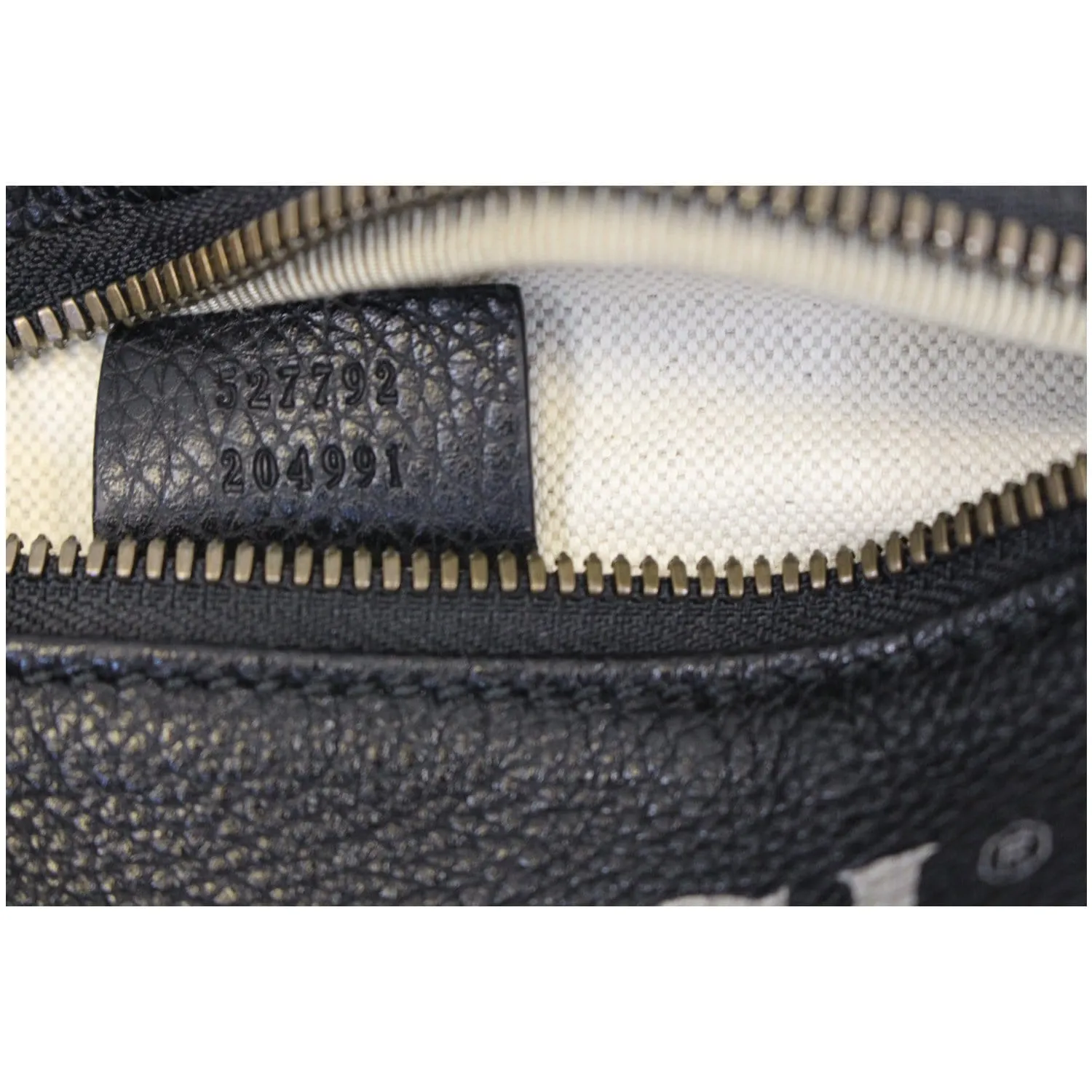 GUCCI Print Leather Black Belt Waist Bum Bag Small 527792