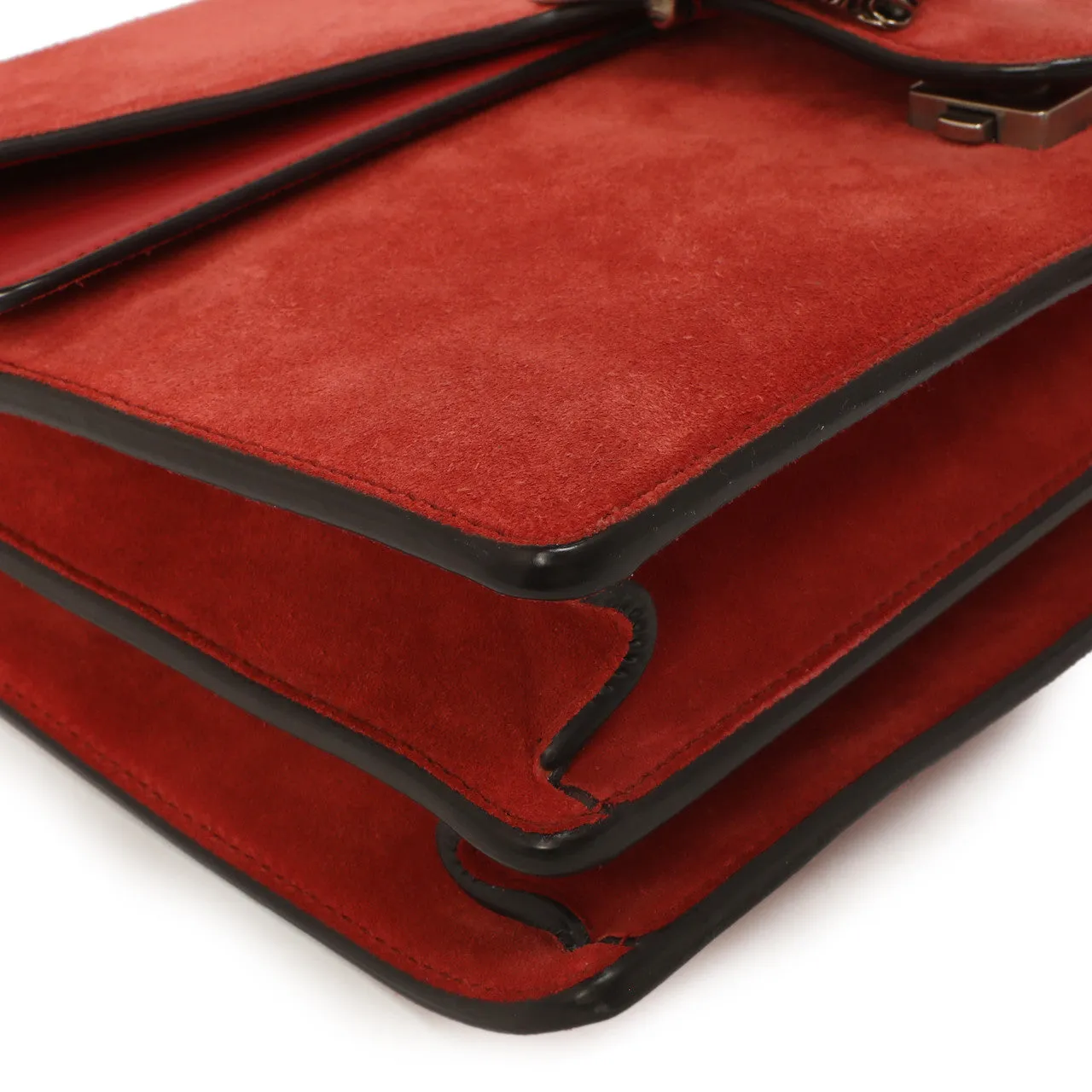 Gucci Red Suede Medium Dionysus  Shoulder Bag