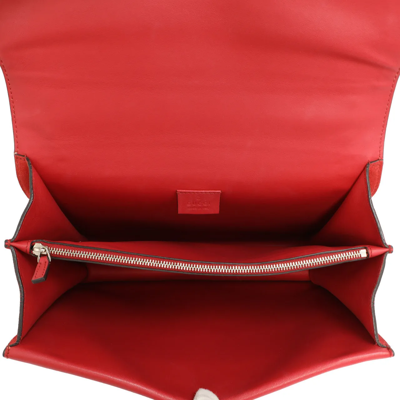 Gucci Red Suede Medium Dionysus  Shoulder Bag