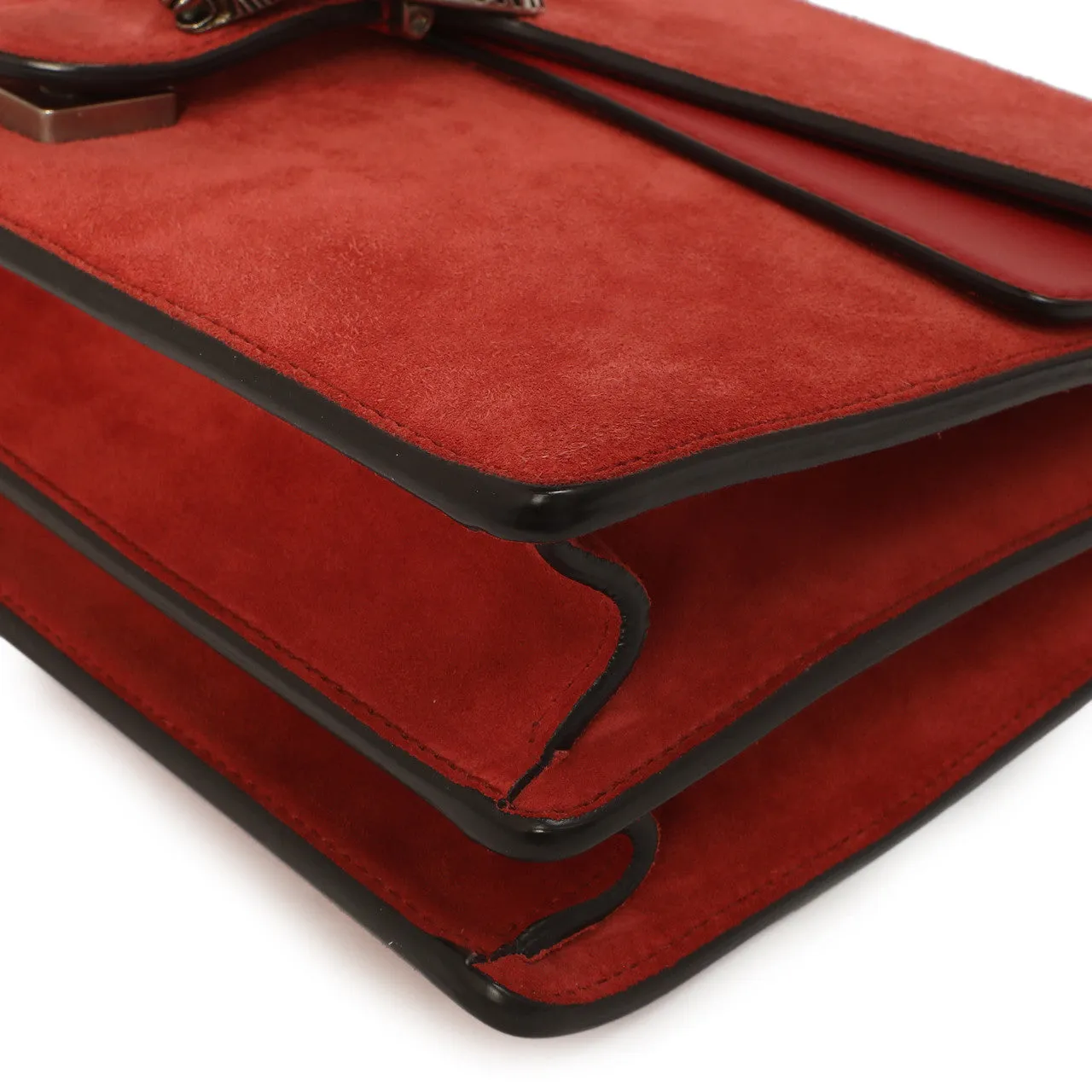 Gucci Red Suede Medium Dionysus  Shoulder Bag